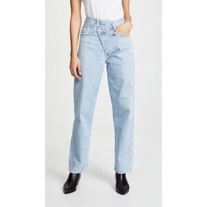 AGOLDE Criss Cross Suburbia High Rise Upsized Loose Boyfriend Jeans, Size 29